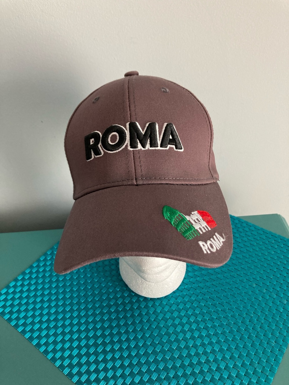NWOT Roma Brown Baseball Cap Embroidery - Unisex